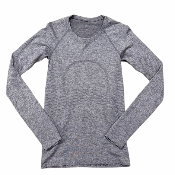 lululemon athletica Tops - lululemon athletica Gray Long Sleeve Tee Size 4